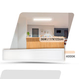 Luminária Painel Led 17x122 36w Embutir Retangular