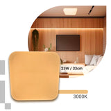 Plafon Led 33x33 25W Sobrepor Quadrado Borda Infinita