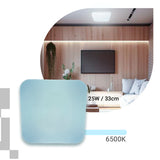 Plafon Led 33x33 25W Sobrepor Quadrado Borda Infinita