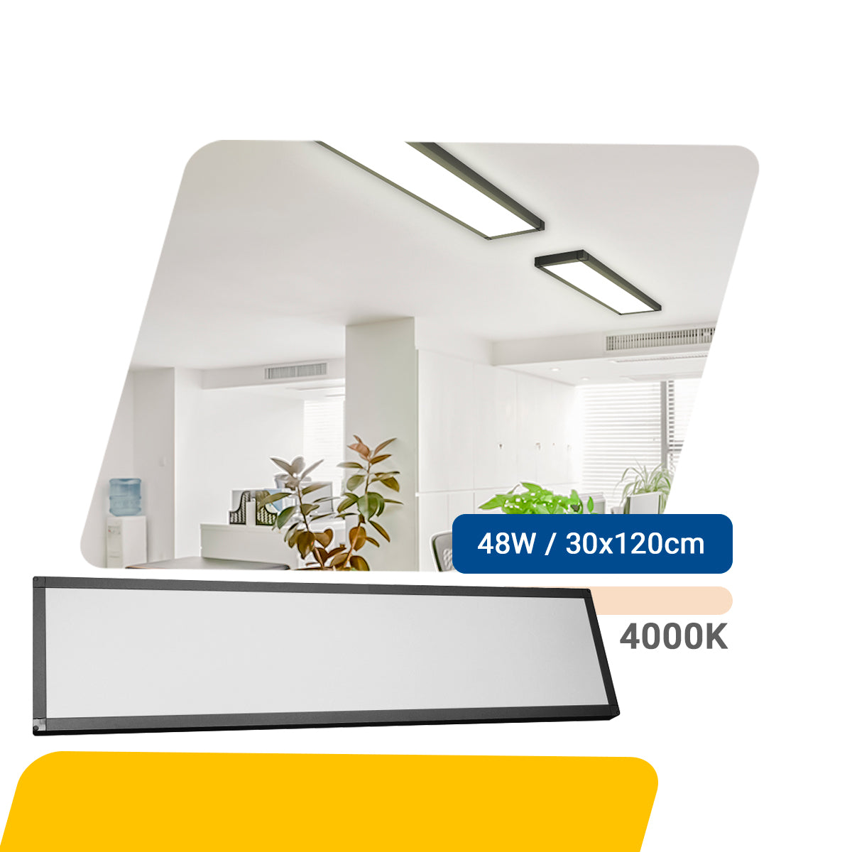 Painel Led 30x120 48w Sobrepor Retangular Luminária
