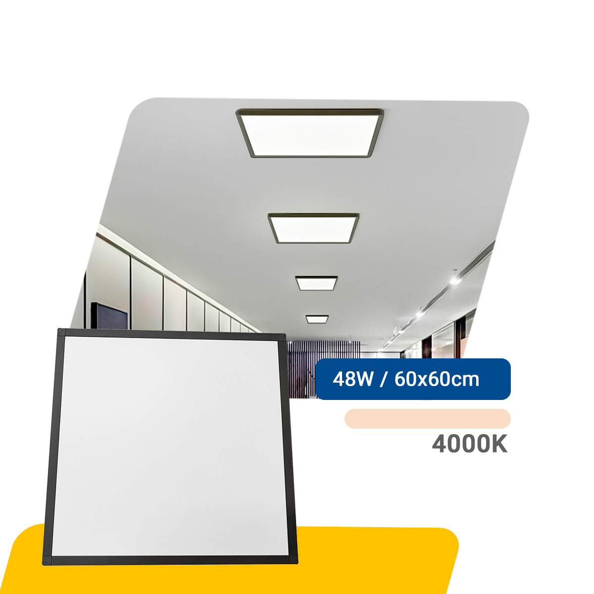 Luminária Painel Led 60x60 48w Sobrepor Quadrado