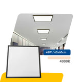 Luminária Painel Led 60x60 48w Sobrepor Quadrado