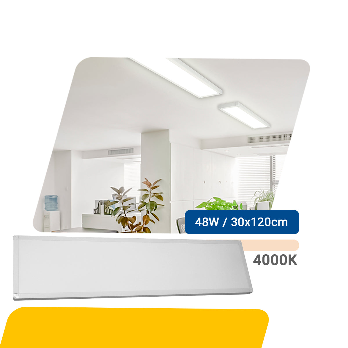 Painel Led 30x120 48w Sobrepor Retangular Luminária