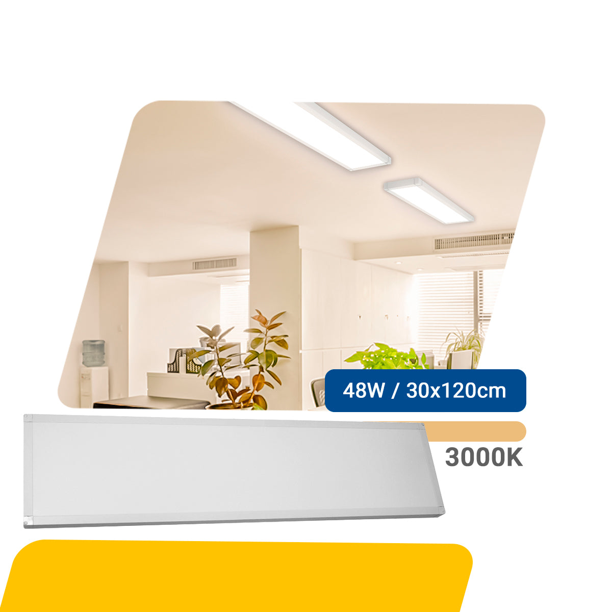 Painel Led 30x120 48w Sobrepor Retangular Luminária