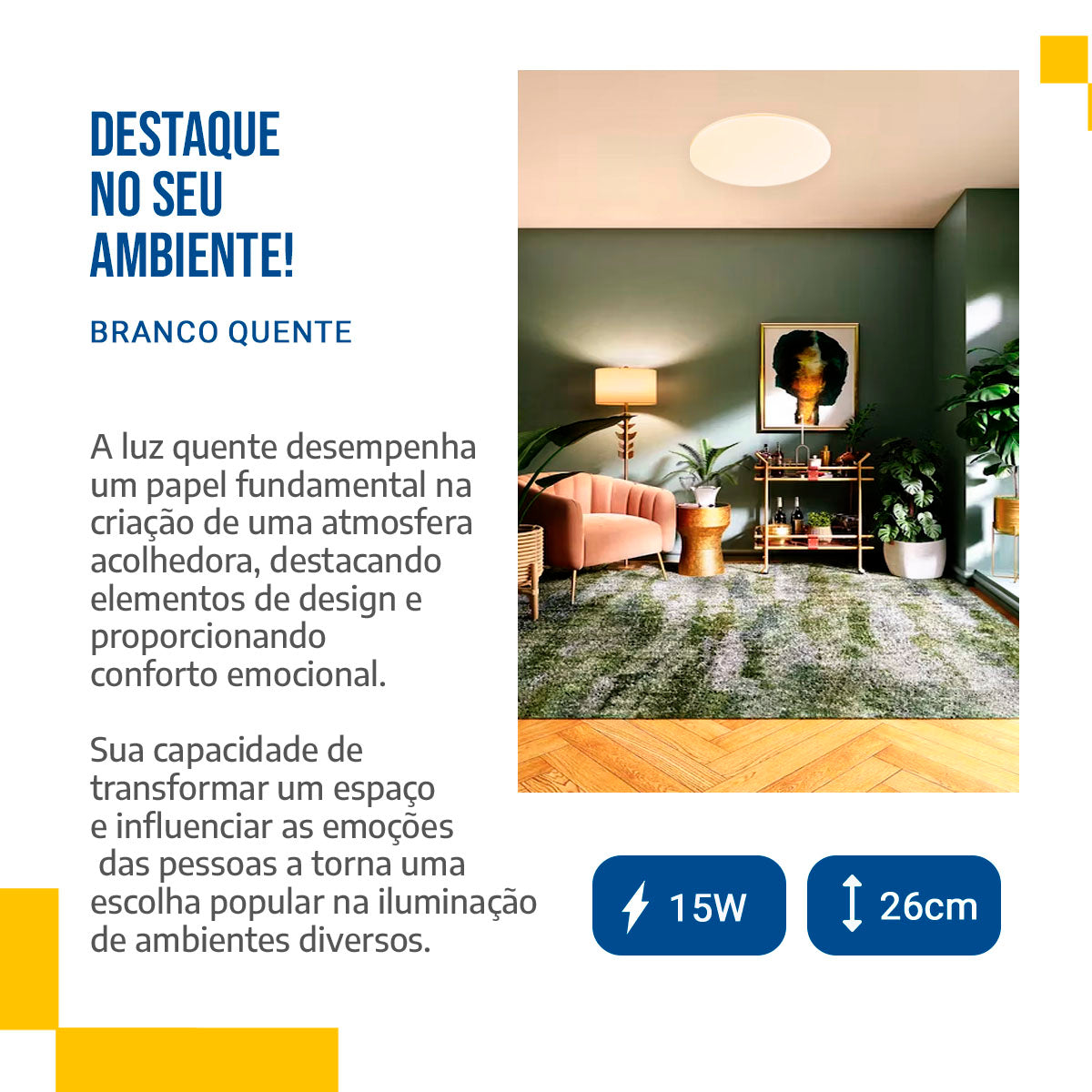 Plafon Led Borda Infinita 18w Redondo Sobrepor P/teto