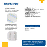 Plafon Led Borda Infinita 18w Redondo Sobrepor P/teto