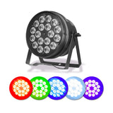 Canhão Refletor 18 Leds Rgbwa UV 18w 6 em 1 dmx Dj