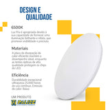 Plafon Led Borda Infinita 18w Redondo Sobrepor P/teto