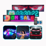 Painel LED Matrix Flexível e aderente Letreiro luminoso Bluetooth