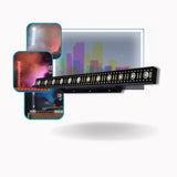 Ribalta Barra Led RGB 3 em 1 matriz lineal Dmx com efeito trilho