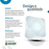 Plafon teto moderno 3D Diamante 18W Efeito Estrelado