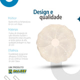 Plafon de Teto led multicor 38cm c/forma de flor 24w