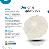 Plafon Led de Teto 26cm c/forma de Flor 18w