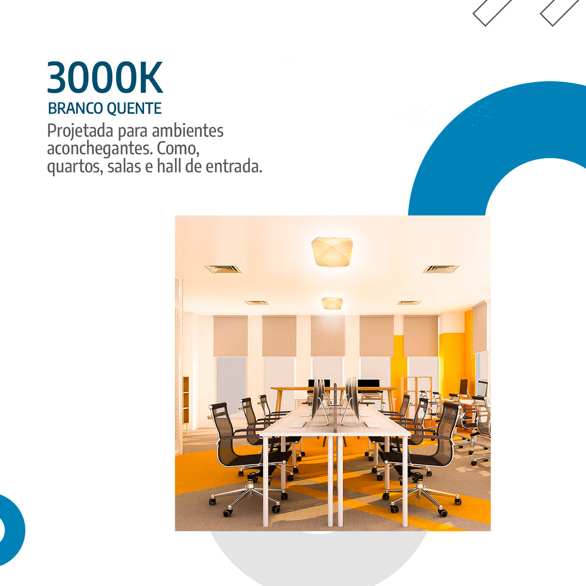 Plafon teto moderno 3D Diamante 18W Efeito Estrelado