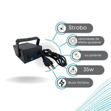 Mini Strobo LED efeito Flash 35W 24 Leds