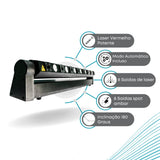 Barra de Laser Vermelho 8 saidas Laser Dmx Para Eventos exclusivos