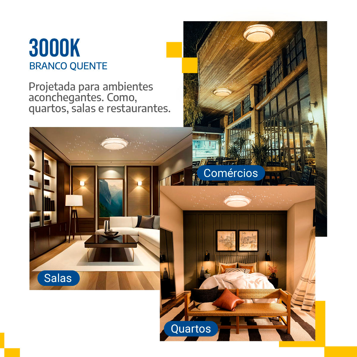 Lustre Plafon Cristal Led 38cm 25w Sobrepor Redondo