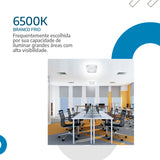 Plafon teto moderno 3D Diamante 18W Efeito Estrelado