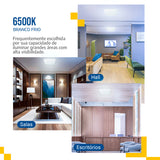 Plafon Led 33x33 25W Sobrepor Quadrado Borda Infinita