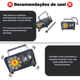 Máquina de Fumaça com Globo Multi Efeito e 9 LEDs