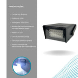 Mini Strobo LED efeito Flash 35W 24 Leds
