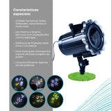 Projetor Led Luzes com discos diferentes desenhos e temas