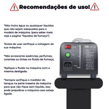 Máquina de Fumaça 9 LEDs 750w Rgb Com Strobo Controle Sem Fio