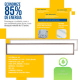Luminária Painel Led 20x120 36w Sobrepor Retangular
