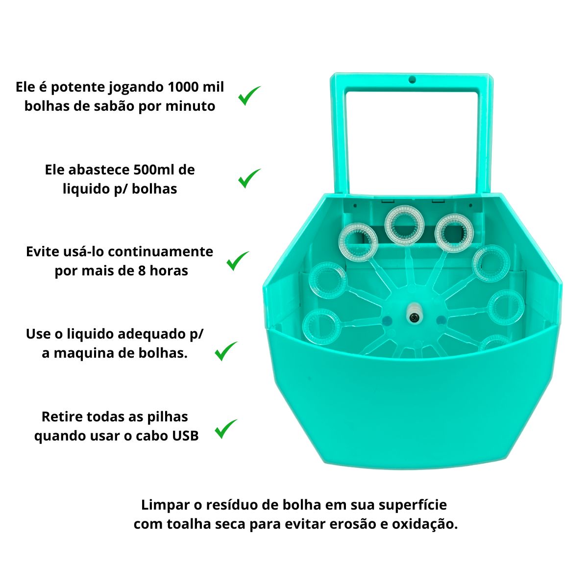 Maquina de bolhas de Sabão portátil Profissional