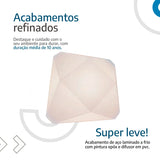 Plafon teto moderno 3D Diamante 18W Efeito Estrelado