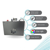 Strobo 12 Leds RGB 15w Room Sensor Rítmico