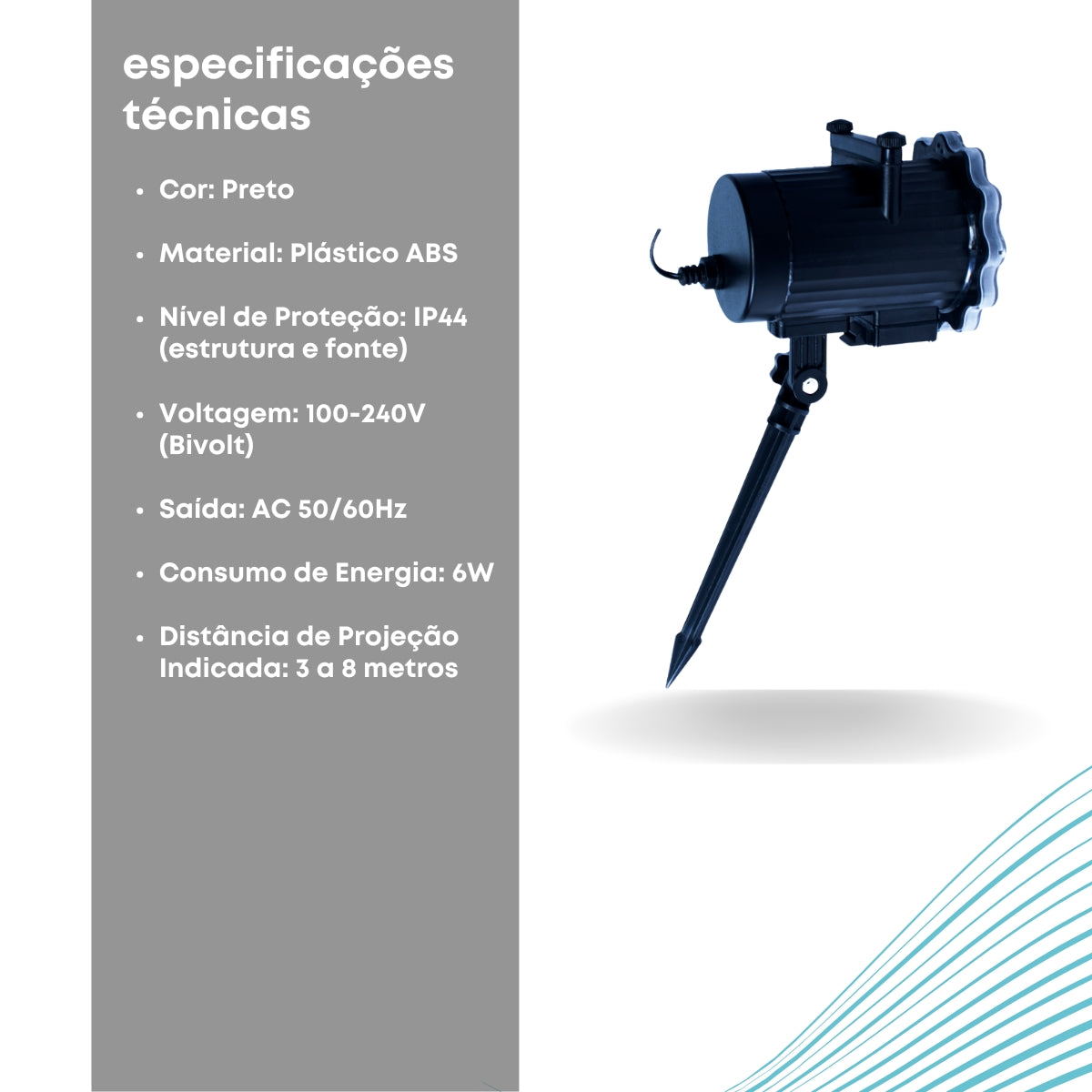 Projetor Led Luzes com discos diferentes desenhos e temas