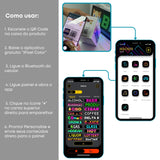 Painel LED Matrix Flexível e aderente Letreiro luminoso Bluetooth