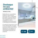 Plafon Led de Teto 26cm c/forma de Flor 18w