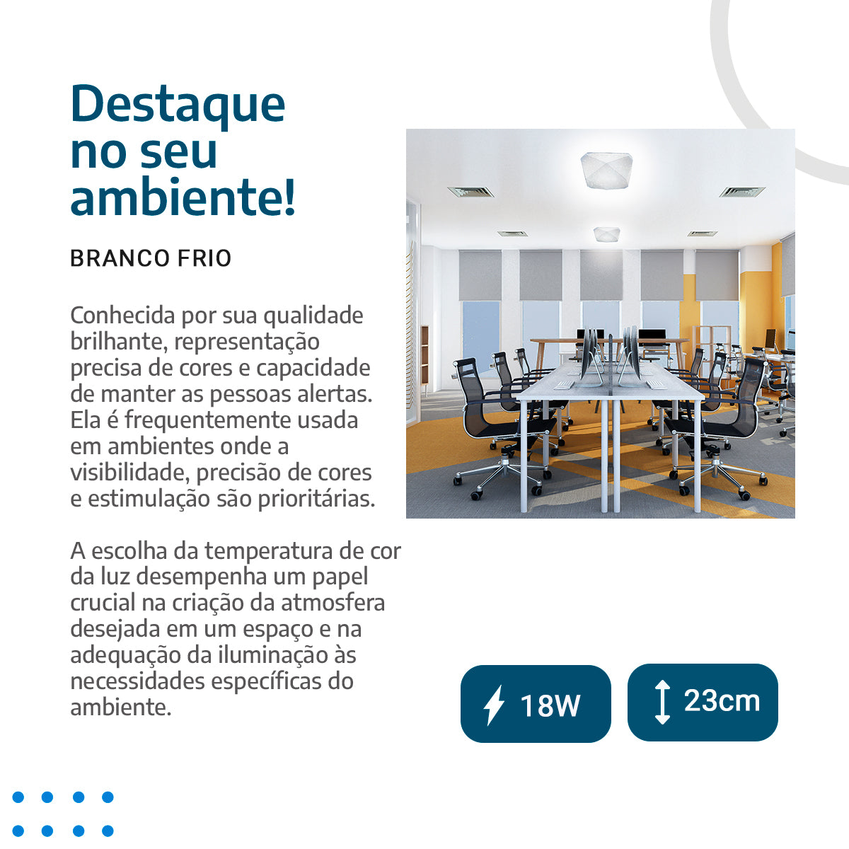 Plafon teto moderno 3D Diamante 18W Efeito Estrelado