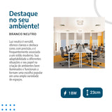 Plafon teto moderno 3D Diamante 18W Efeito Estrelado