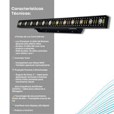 Ribalta Barra Led RGB 3 em 1 matriz lineal Dmx com efeito trilho