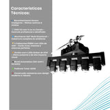 Moving Led 5 Head Rgbw Ambar Strobo Multi direcional