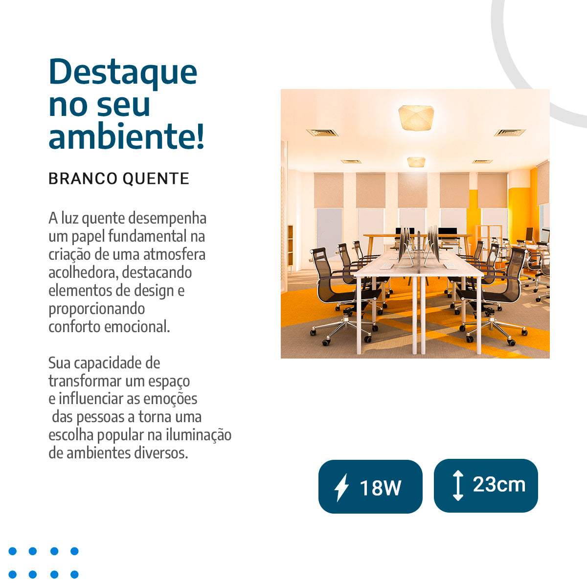 Plafon teto moderno 3D Diamante 18W Efeito Estrelado