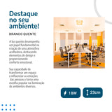 Plafon teto moderno 3D Diamante 18W Efeito Estrelado