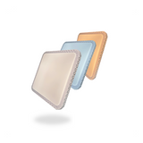 Lustre Plafon Cristal Led 44x44 30-60w Multicor Sobrepor Quadrado