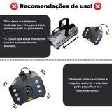 Máquina de Fumaça 1200w Iluminação Rgb Controle Sem Fio