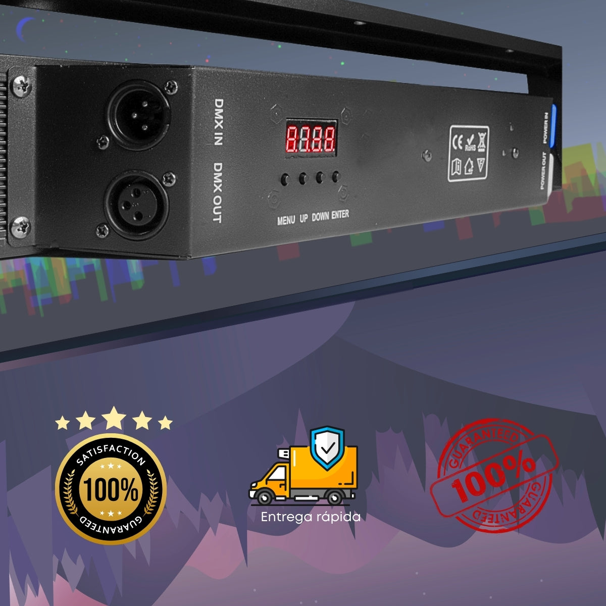 Ribalta Barra Led RGB 3 em 1 matriz lineal Dmx com efeito trilho