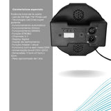 Canhão 36 Leds Dmx sensor de som Bivolt Rgb e Strobo Balada Festas