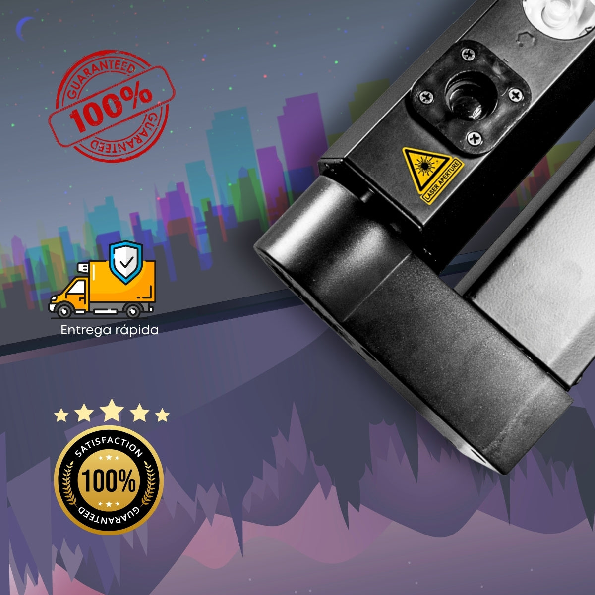 Barra de Laser Vermelho 8 saidas Laser Dmx Para Eventos exclusivos