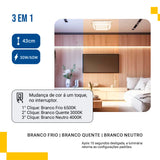 Lustre Plafon Cristal Led 43x43 30w-60w Multicor Sobrepor Quadrado