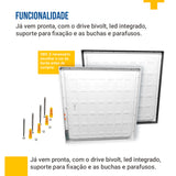 Luminária Painel Led 60x60 48w Sobrepor Quadrado