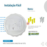 Plafon de Teto led multicor 48cm c/forma de Flor 30-60w
