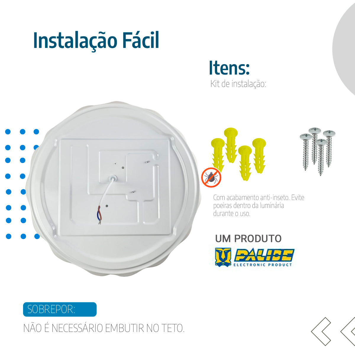 Plafon de Teto led multicor 38cm c/forma de flor 24w