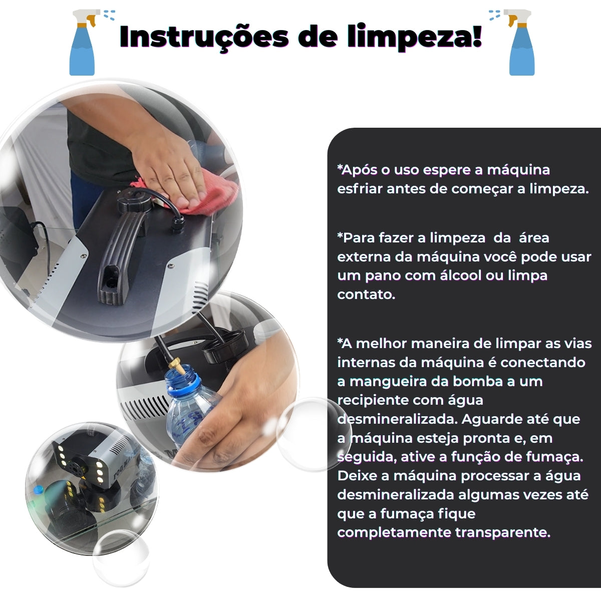 Máquina de Fumaça 1200w Iluminação Rgb Controle Sem Fio